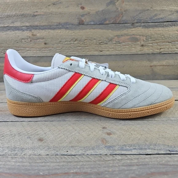 adidas Originals Busenitz Vintage Men's Shoes Suede Upper Feather Grey/Red - Picture 9 of 12